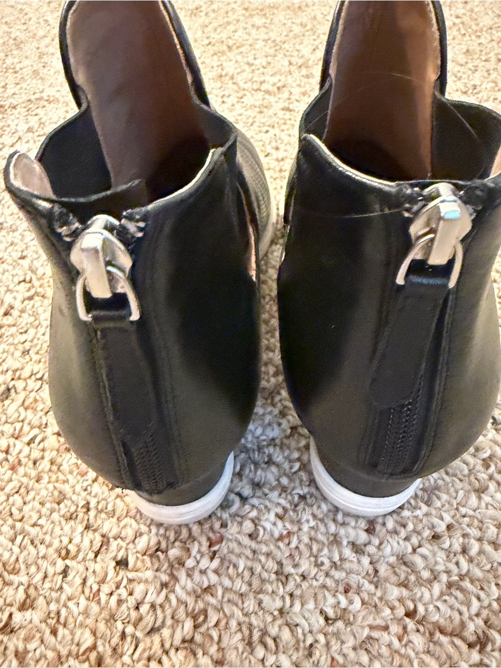 Women’s Black Perforated Slip-On Wedge Sneakers - Picture 5 of 6